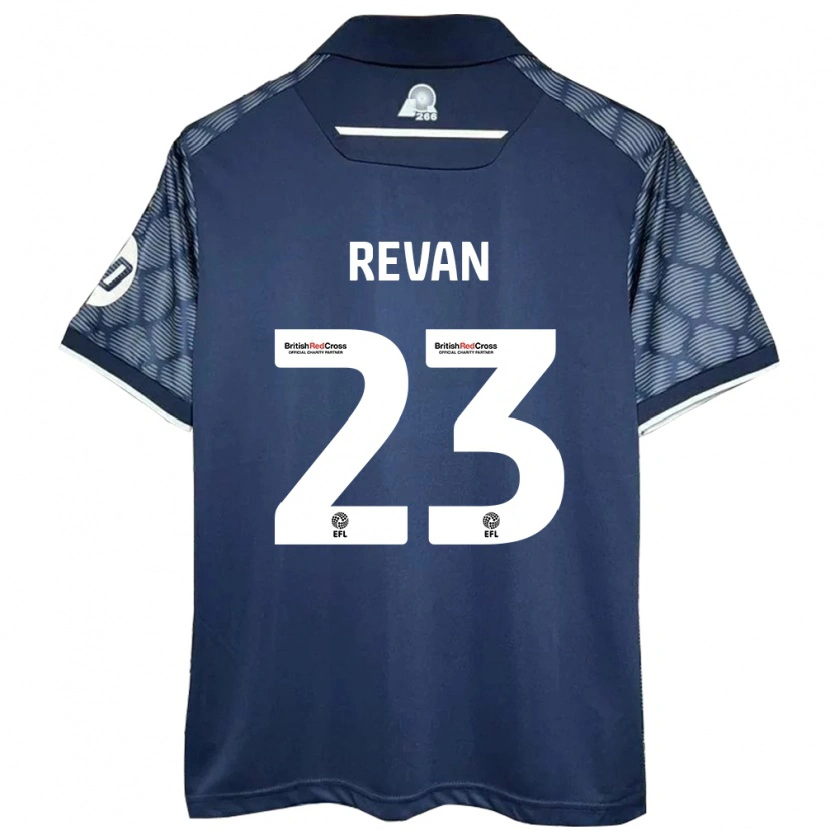 Danxen Hombre Camiseta Sebastian Revan #23 Negro 2ª Equipación 2024/25 La Camisa México
