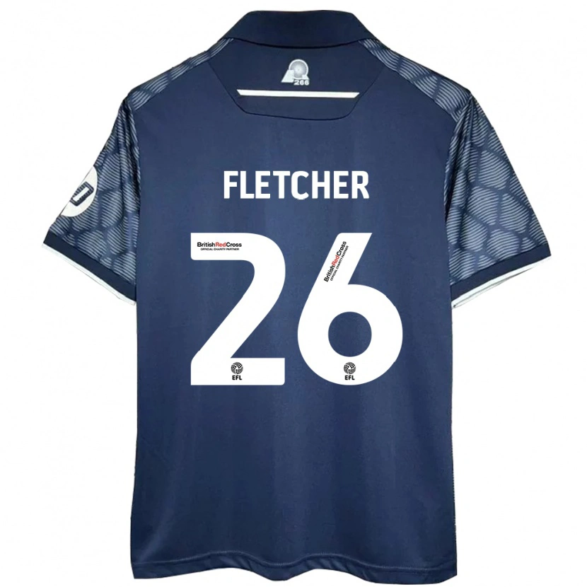 Danxen Hombre Camiseta Steven Fletcher #26 Negro 2ª Equipación 2024/25 La Camisa México