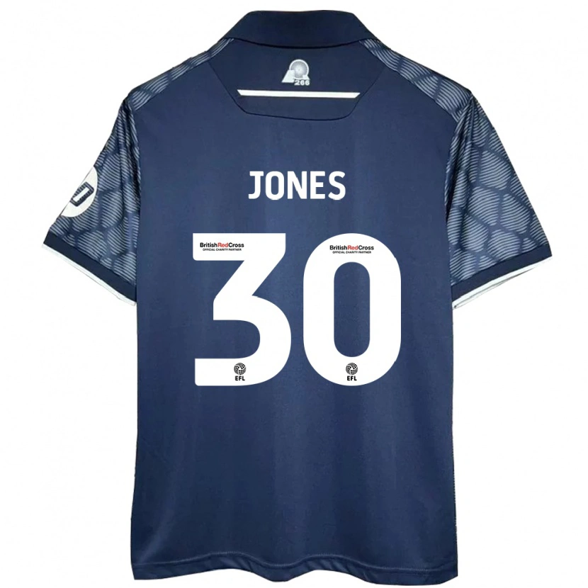 Danxen Hombre Camiseta James Jones #30 Negro 2ª Equipación 2024/25 La Camisa México