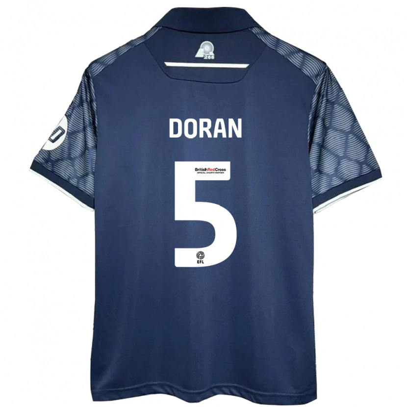 Danxen Hombre Camiseta Louisha Doran #5 Negro 2ª Equipación 2024/25 La Camisa México