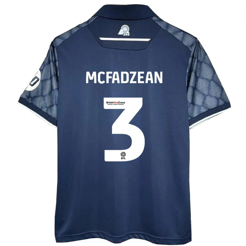 Danxen Hombre Camiseta Callum Mcfadzean #3 Negro 2ª Equipación 2024/25 La Camisa México