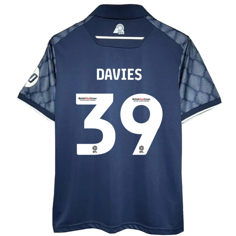Danxen Hombre Camiseta Daniel Davies #39 Negro 2ª Equipación 2024/25 La Camisa México