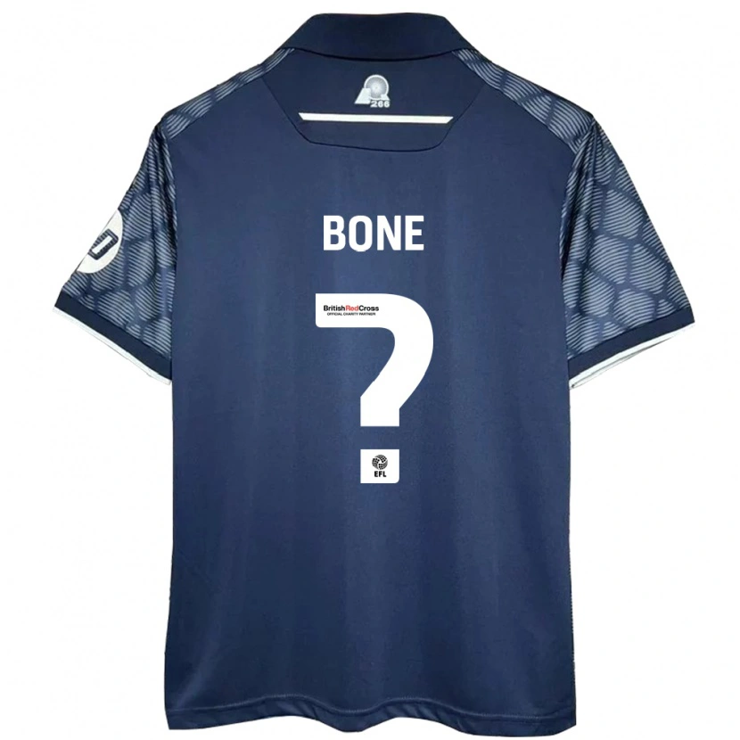 Danxen Hombre Camiseta Kai Bone #0 Negro 2ª Equipación 2024/25 La Camisa México
