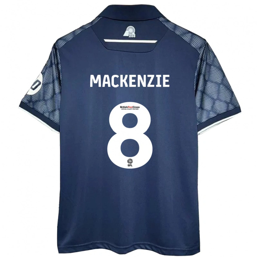 Danxen Hombre Camiseta Libby Mackenzie #8 Negro 2ª Equipación 2024/25 La Camisa México
