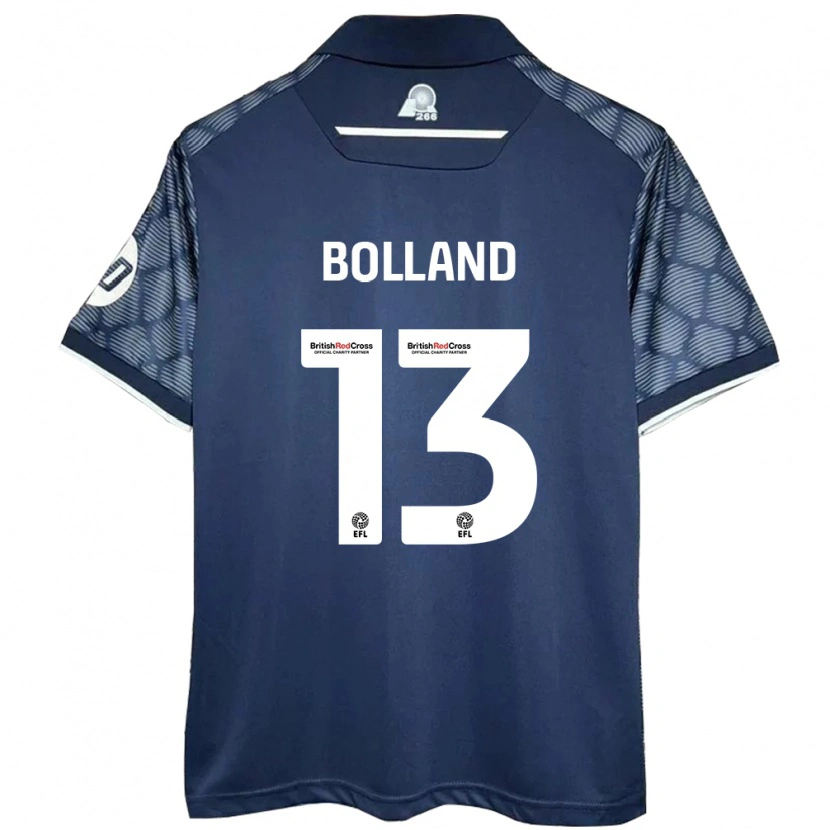 Danxen Hombre Camiseta Charlotte Bolland #13 Negro 2ª Equipación 2024/25 La Camisa México