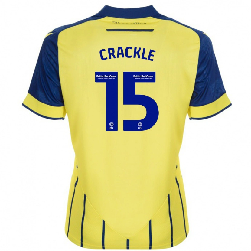 Danxen Hombre Camiseta Hayley Crackle #15 Amarillo Azul 2ª Equipación 2024/25 La Camisa México