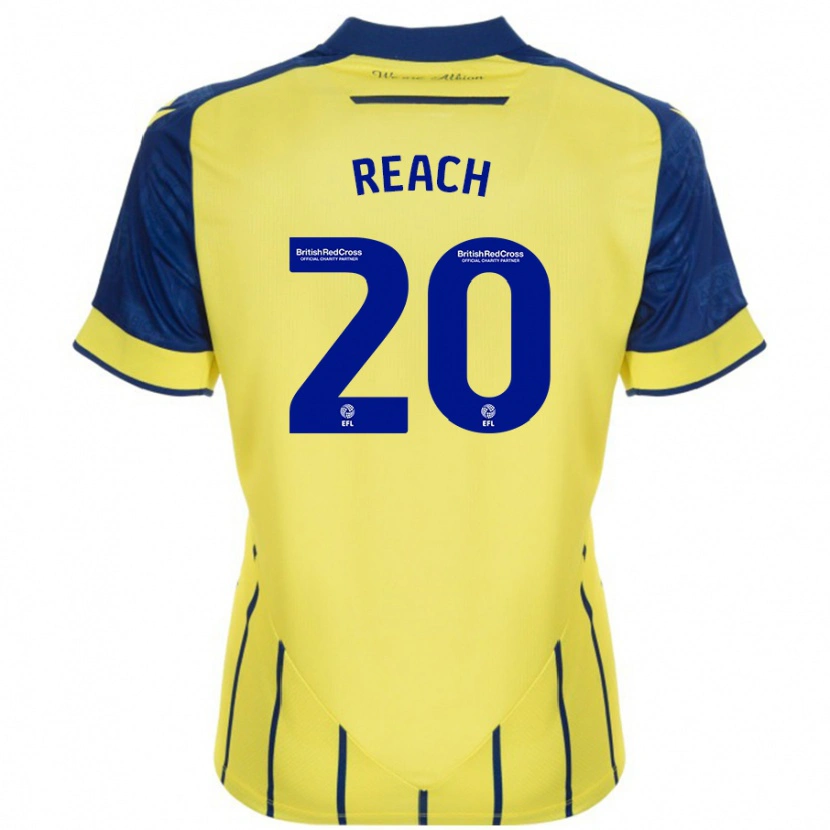 Danxen Hombre Camiseta Adam Reach #20 Amarillo Azul 2ª Equipación 2024/25 La Camisa México