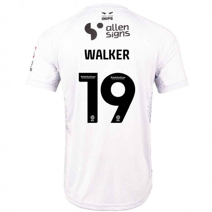 Danxen Hombre Camiseta Tyler Walker #19 Rojo Blanco 2ª Equipación 2024/25 La Camisa México