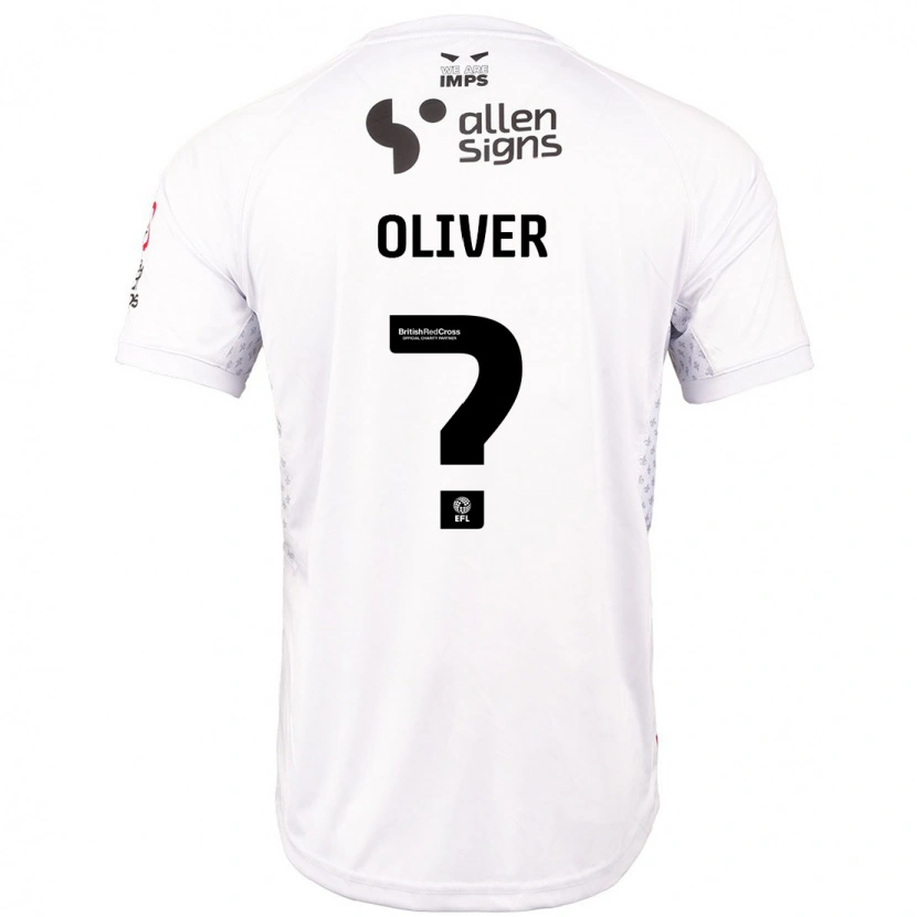 Danxen Hombre Camiseta Denny Oliver #0 Rojo Blanco 2ª Equipación 2024/25 La Camisa México