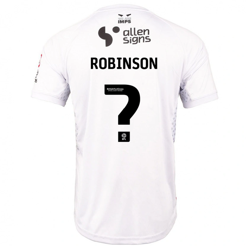 Danxen Hombre Camiseta Chantelle Robinson #0 Rojo Blanco 2ª Equipación 2024/25 La Camisa México