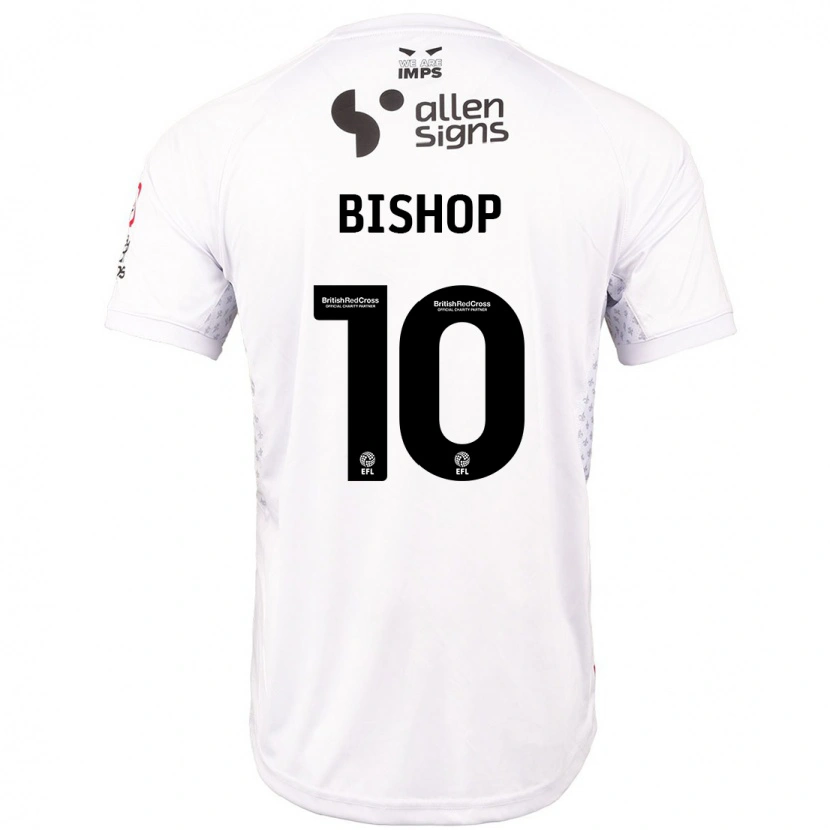 Danxen Hombre Camiseta Teddy Bishop #10 Rojo Blanco 2ª Equipación 2024/25 La Camisa México