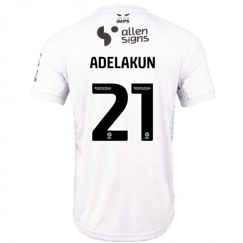 Danxen Hombre Camiseta Hakeeb Adelakun #21 Rojo Blanco 2ª Equipación 2024/25 La Camisa México