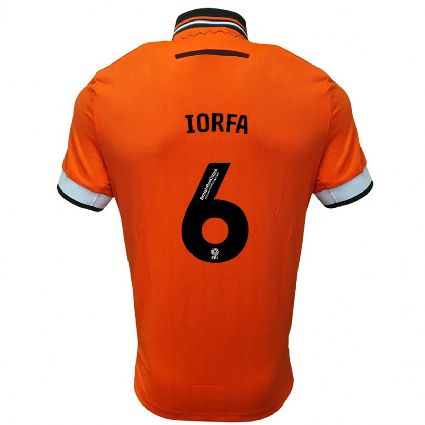 Danxen Hombre Camiseta Dominic Iorfa #6 Naranja Blanco 2ª Equipación 2024/25 La Camisa México