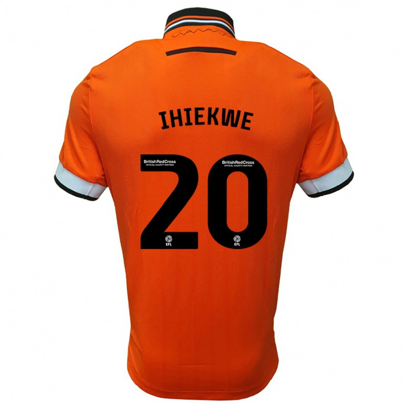 Danxen Hombre Camiseta Michael Ihiekwe #20 Naranja Blanco 2ª Equipación 2024/25 La Camisa México