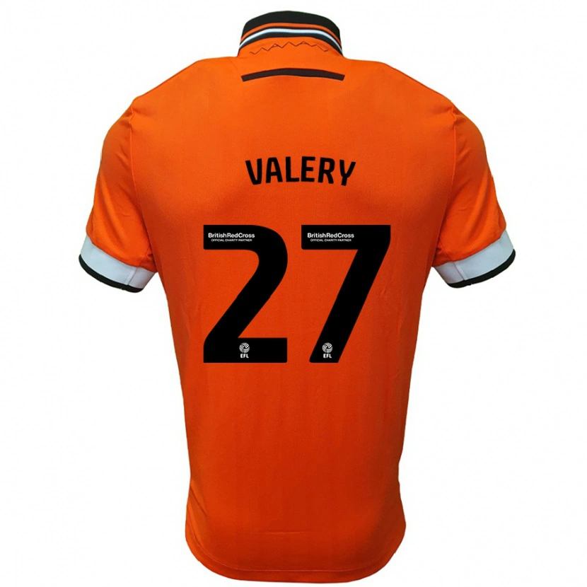 Danxen Hombre Camiseta Yan Valery #27 Naranja Blanco 2ª Equipación 2024/25 La Camisa México