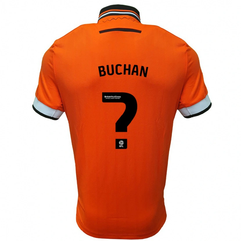 Danxen Hombre Camiseta Jay Buchan #0 Naranja Blanco 2ª Equipación 2024/25 La Camisa México