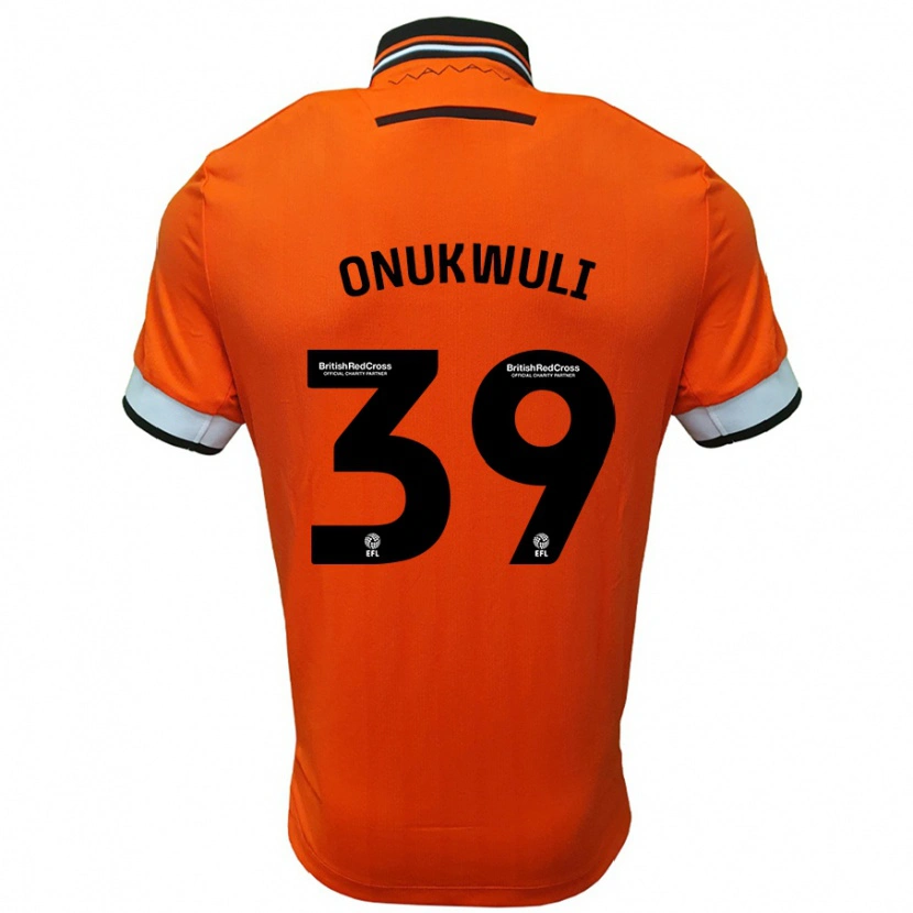 Danxen Hombre Camiseta Favour Onukwuli #39 Naranja Blanco 2ª Equipación 2024/25 La Camisa México