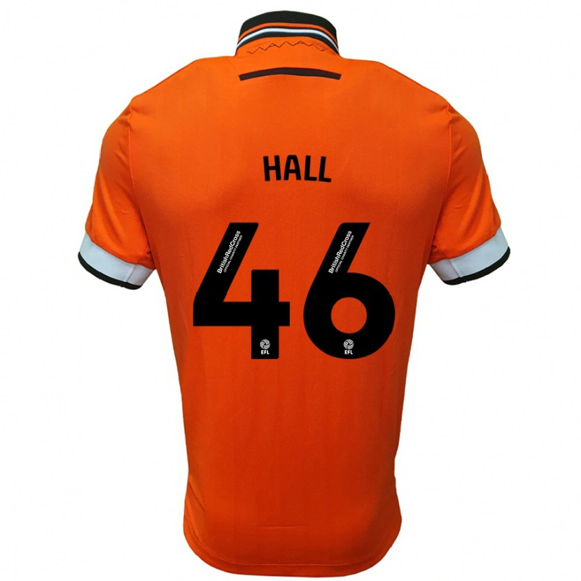 Danxen Hombre Camiseta Jack Hall #46 Naranja Blanco 2ª Equipación 2024/25 La Camisa México