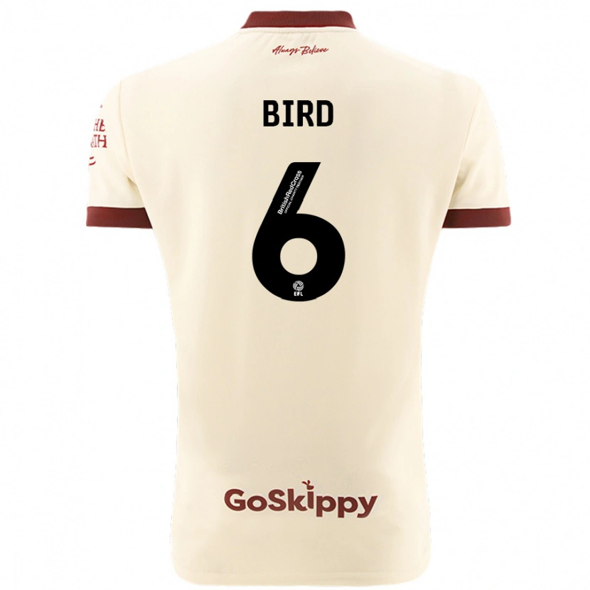 Danxen Hombre Camiseta Max Bird #6 Crema Blanco 2ª Equipación 2024/25 La Camisa México