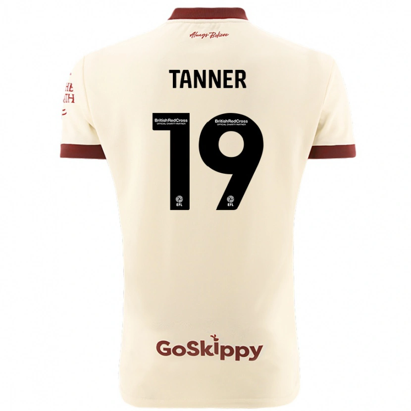 Danxen Hombre Camiseta George Tanner #19 Crema Blanco 2ª Equipación 2024/25 La Camisa México