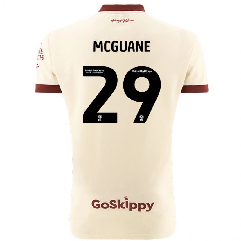 Danxen Hombre Camiseta Marcus Mcguane #29 Crema Blanco 2ª Equipación 2024/25 La Camisa México