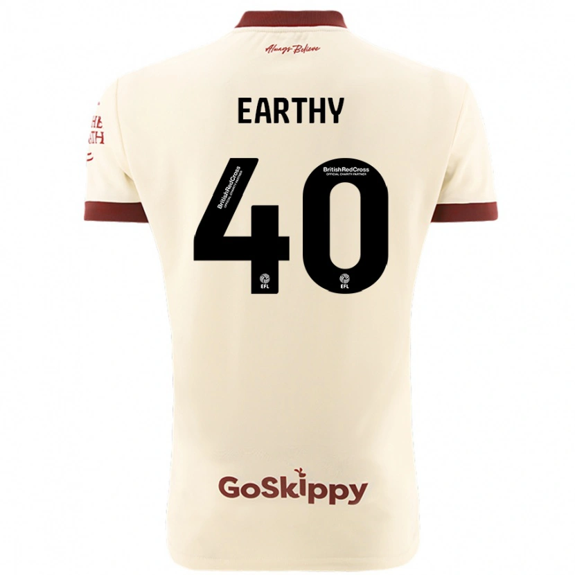 Danxen Hombre Camiseta George Earthy #40 Crema Blanco 2ª Equipación 2024/25 La Camisa México
