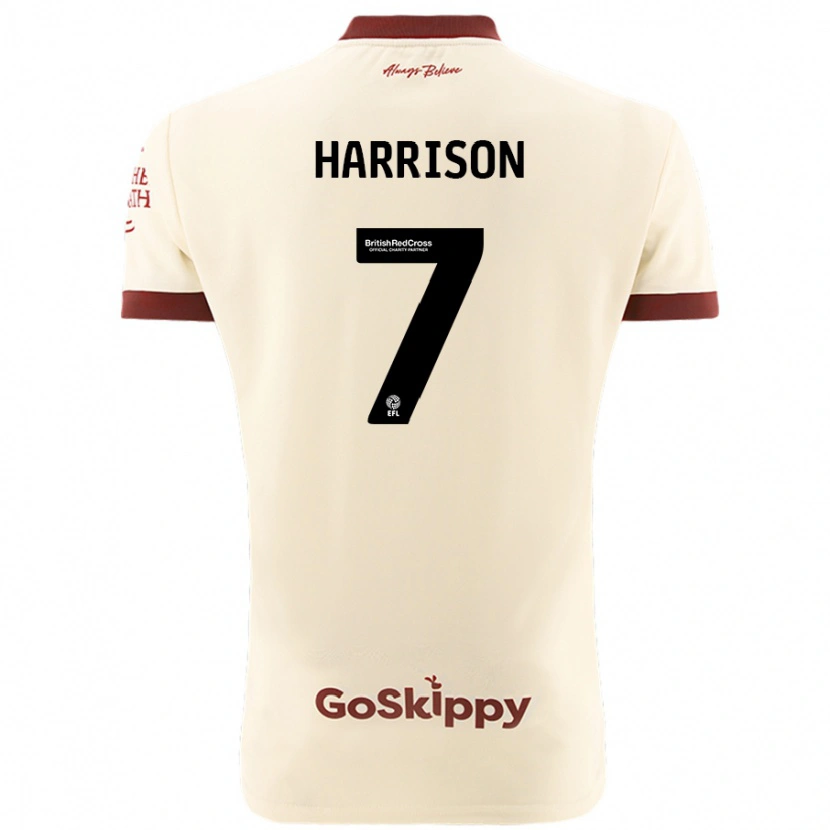 Danxen Hombre Camiseta Abi Harrison #7 Crema Blanco 2ª Equipación 2024/25 La Camisa México