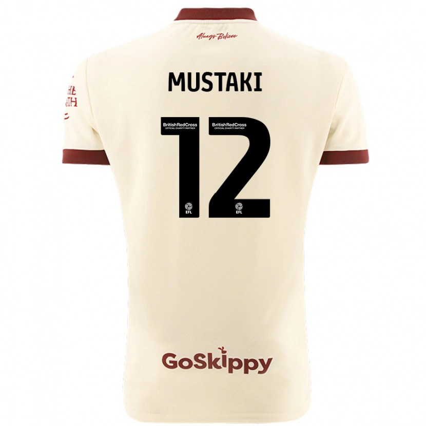 Danxen Hombre Camiseta Chloe Mustaki #12 Crema Blanco 2ª Equipación 2024/25 La Camisa México