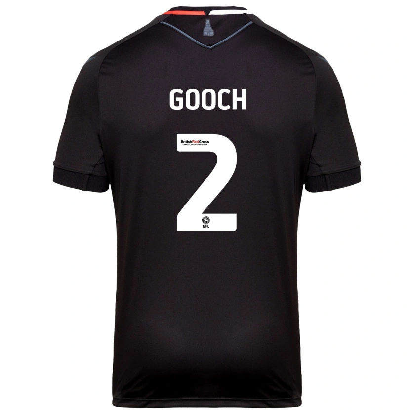 Danxen Hombre Camiseta Lynden Gooch #2 Negro 2ª Equipación 2024/25 La Camisa México
