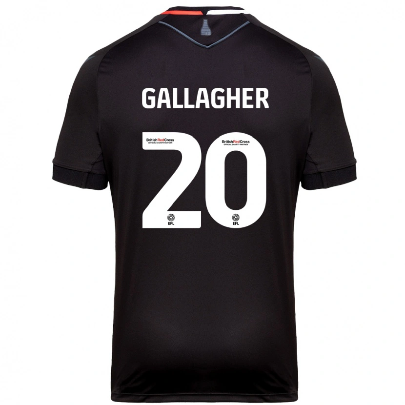Danxen Hombre Camiseta Sam Gallagher #20 Negro 2ª Equipación 2024/25 La Camisa México