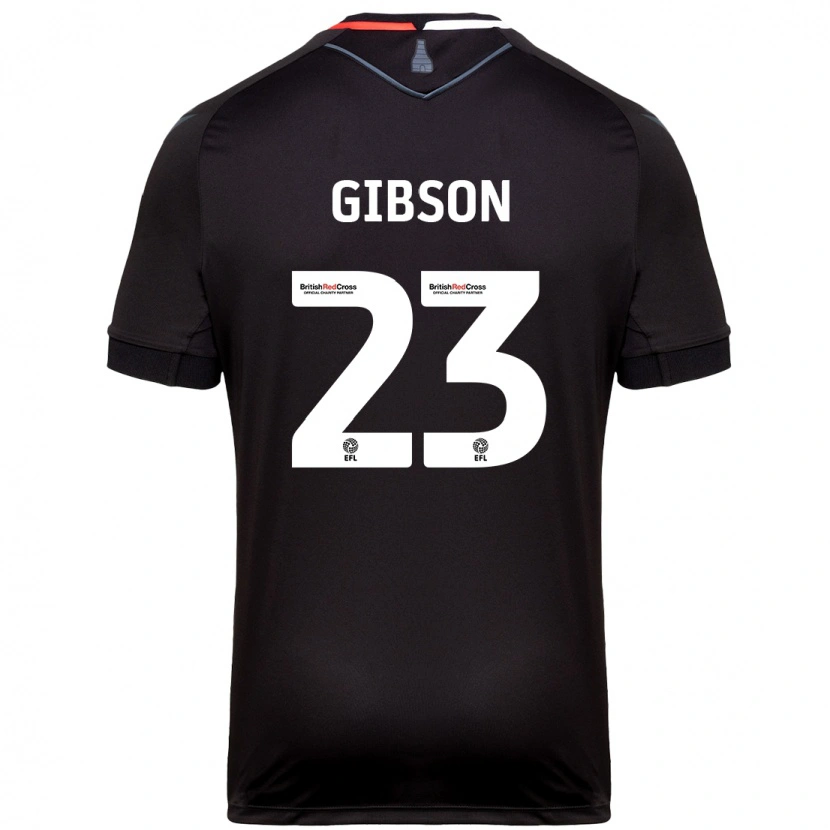 Danxen Hombre Camiseta Ben Gibson #23 Negro 2ª Equipación 2024/25 La Camisa México