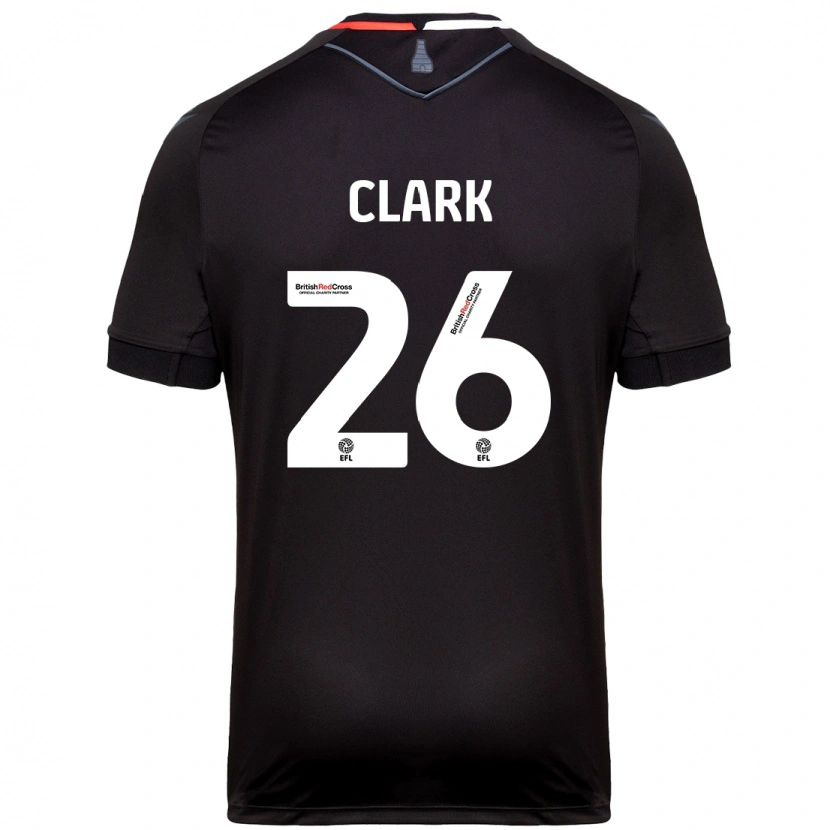 Danxen Hombre Camiseta Ciaran Clark #26 Negro 2ª Equipación 2024/25 La Camisa México