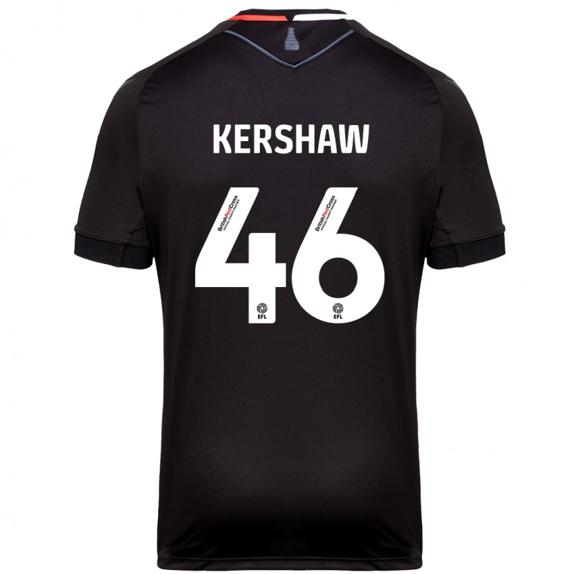 Danxen Hombre Camiseta Ben Kershaw #46 Negro 2ª Equipación 2024/25 La Camisa México