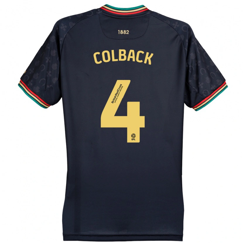 Danxen Hombre Camiseta Jack Colback #4 Azul Marino Oscuro 2ª Equipación 2024/25 La Camisa México