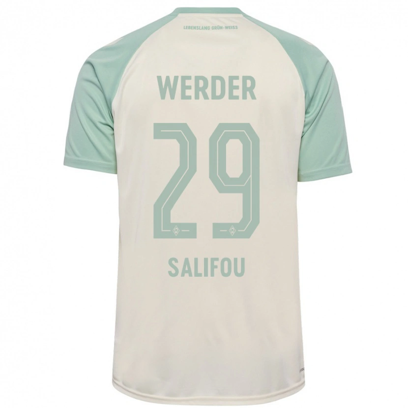 Danxen Hombre Camiseta Dikeni Salifou #29 Blanquecino Verde Claro 2ª Equipación 2024/25 La Camisa México
