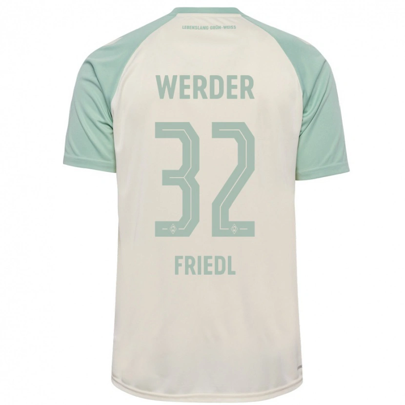 Danxen Hombre Camiseta Marco Friedl #32 Blanquecino Verde Claro 2ª Equipación 2024/25 La Camisa México