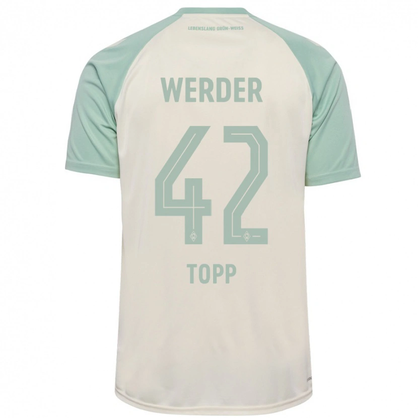 Danxen Hombre Camiseta Keke Topp #42 Blanquecino Verde Claro 2ª Equipación 2024/25 La Camisa México