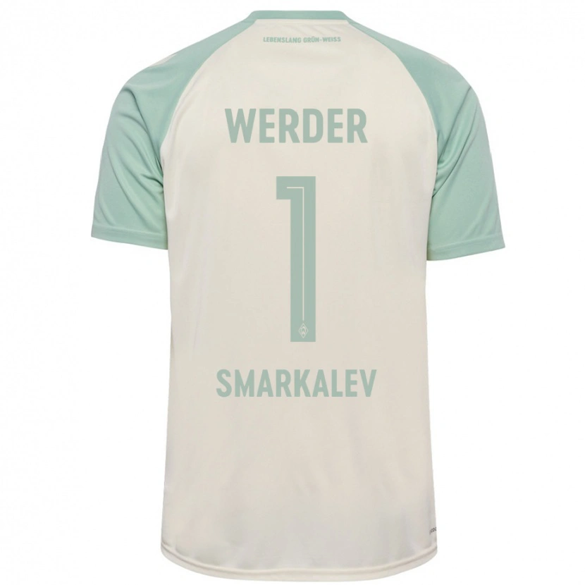 Danxen Hombre Camiseta Stefan Smarkalev #1 Blanquecino Verde Claro 2ª Equipación 2024/25 La Camisa México