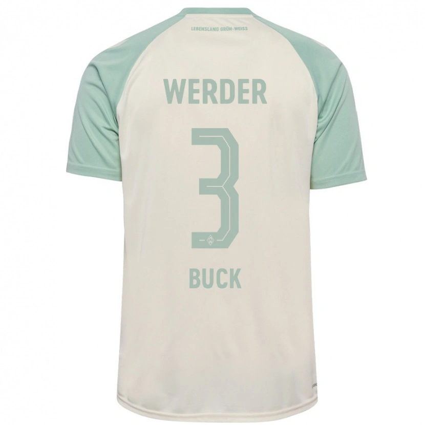 Danxen Hombre Camiseta Marten Buck #3 Blanquecino Verde Claro 2ª Equipación 2024/25 La Camisa México