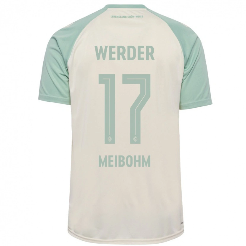 Danxen Hombre Camiseta Joel Meibohm #17 Blanquecino Verde Claro 2ª Equipación 2024/25 La Camisa México