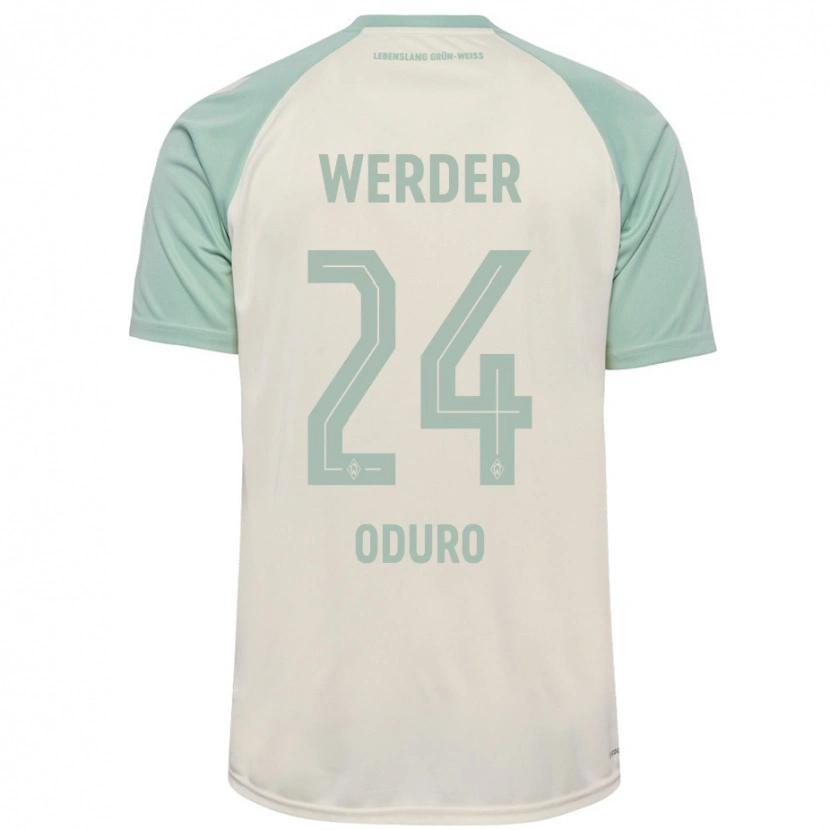 Danxen Hombre Camiseta Ricardo Oduro #24 Blanquecino Verde Claro 2ª Equipación 2024/25 La Camisa México