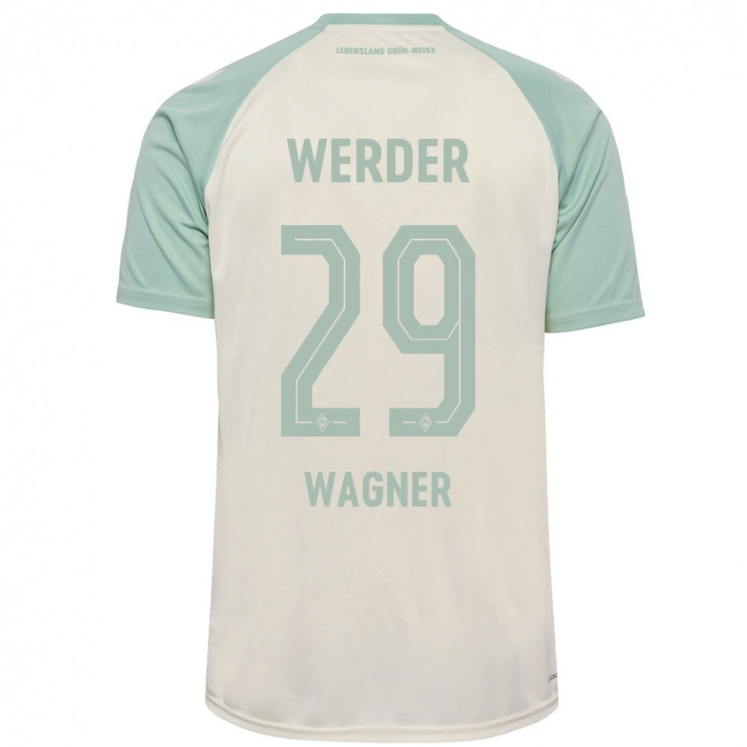 Danxen Hombre Camiseta Paul Wagner #29 Blanquecino Verde Claro 2ª Equipación 2024/25 La Camisa México