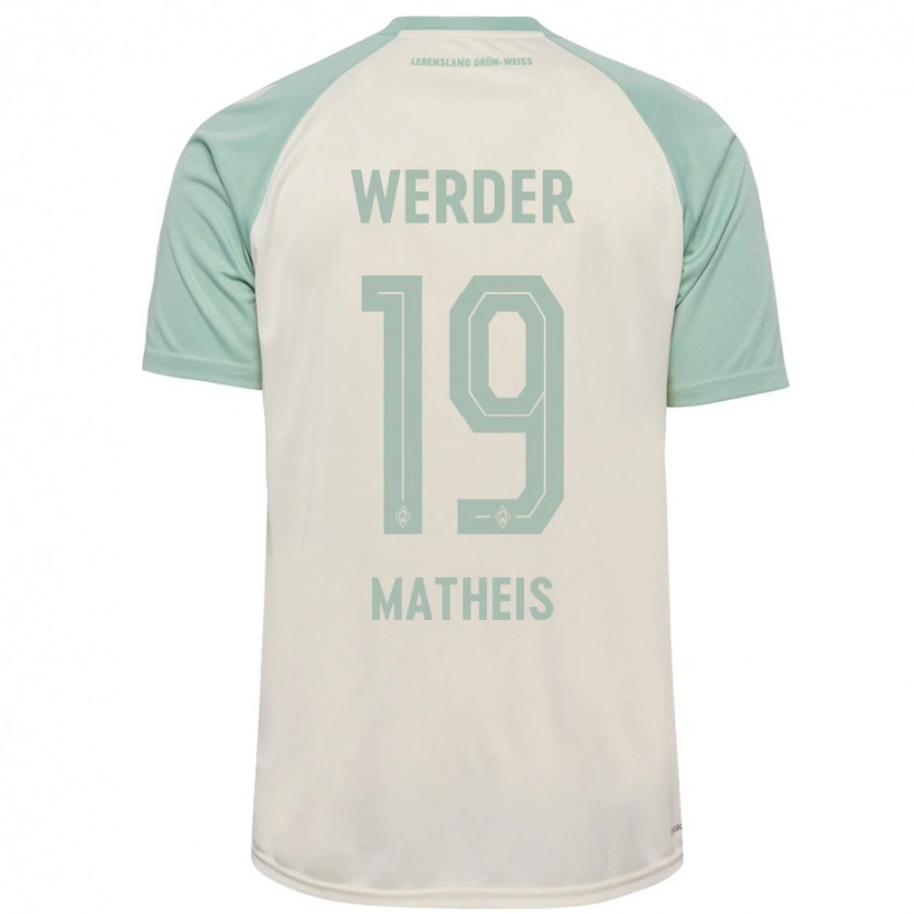 Danxen Hombre Camiseta Saskia Matheis #19 Blanquecino Verde Claro 2ª Equipación 2024/25 La Camisa México