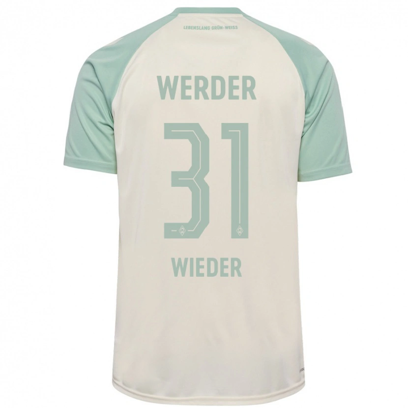 Danxen Hombre Camiseta Verena Wieder #31 Blanquecino Verde Claro 2ª Equipación 2024/25 La Camisa México