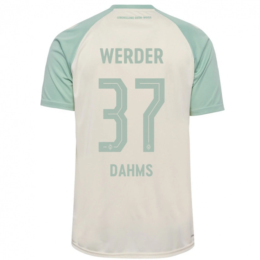 Danxen Hombre Camiseta Lena Dahms #37 Blanquecino Verde Claro 2ª Equipación 2024/25 La Camisa México