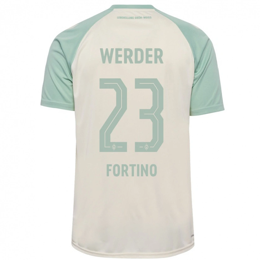 Danxen Hombre Camiseta Pierro Miguel Fortino #23 Blanquecino Verde Claro 2ª Equipación 2024/25 La Camisa México