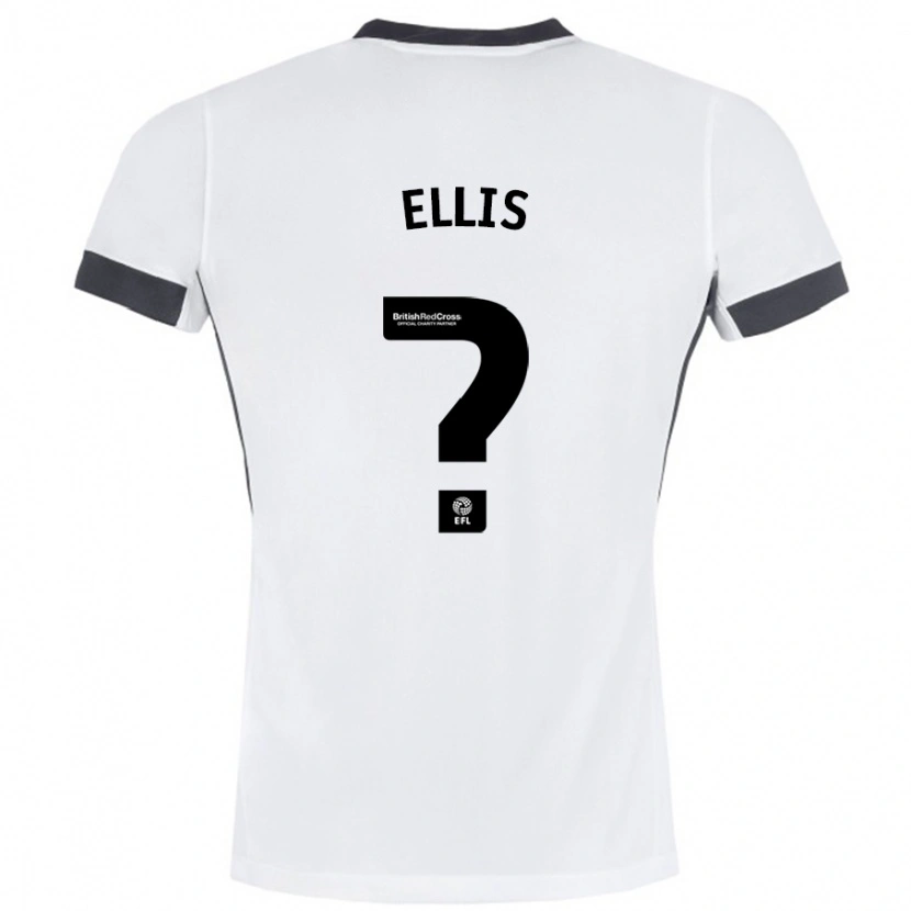 Danxen Hombre Camiseta O'shea Ellis #0 Blanco Negro 2ª Equipación 2024/25 La Camisa México