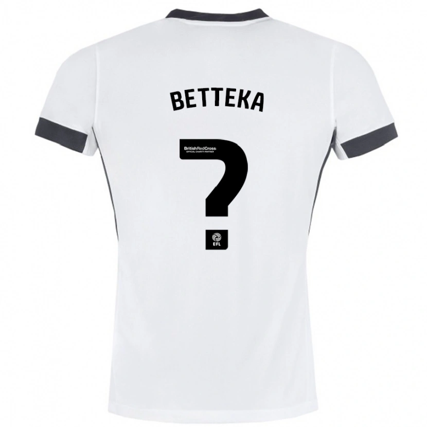 Danxen Hombre Camiseta Zaid Betteka #0 Blanco Negro 2ª Equipación 2024/25 La Camisa México
