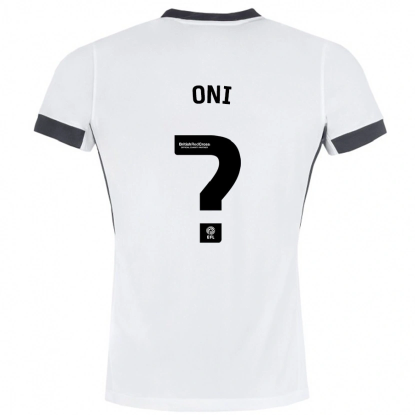 Danxen Hombre Camiseta Ifeoluwa Oni #0 Blanco Negro 2ª Equipación 2024/25 La Camisa México