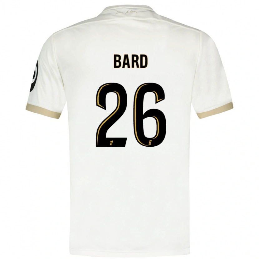 Danxen Hombre Camiseta Melvin Bard #26 Blanco Dorado 2ª Equipación 2024/25 La Camisa México